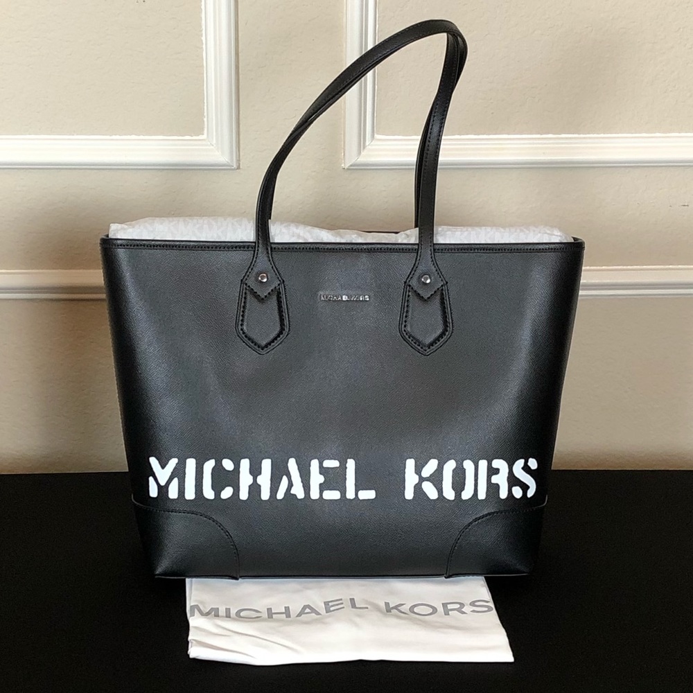 ❤️MICHAEL KORS SAYLOR CROSSGRAIN LEATHER TOTE🤩